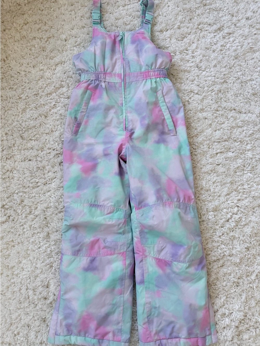 Eddie Bauer Pastel Tie-Dye Snow Bib